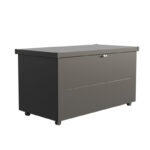 Coffre de jardin en acier galvanisé gris anthracite Nevio 160 - Telluria