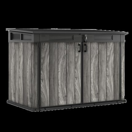 Coffre de jardin en résine gris aspect bois - 2020L - Signature - Keter