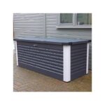 Coffre de rangement en métal anthracite 1000L Patio Box 1,46m² TRIMETALS