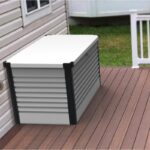 Coffre de rangement en métal blanc 750L Patio Box 1,06m² TRIMETALS
