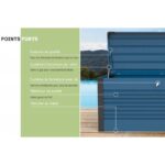 Coffre de rangement en métal blanc 750L Patio Box 1,06m² TRIMETALS