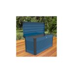 Coffre de rangement en métal bleu 1000L Patio Box 1,46m² TRIMETALS