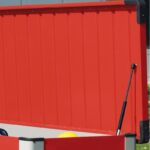 Coffre de rangement en métal rouge 1000L Patio Box 1,46m² TRIMETALS