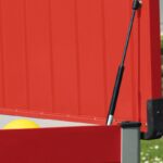 Coffre de rangement en métal rouge 1000L Patio Box 1,46m² TRIMETALS
