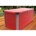 Coffre de rangement en métal rouge 750L Patio Box 1,06m² TRIMETALS