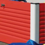 Coffre de rangement en métal rouge 750L Patio Box 1,06m² TRIMETALS