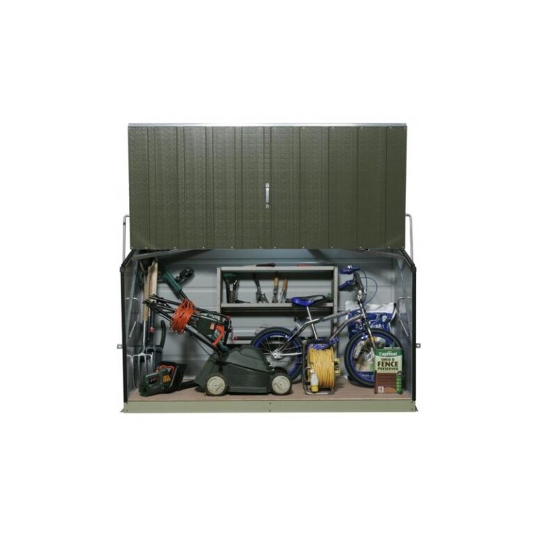 Coffre de rangement en métal Storegard 1500L vert 1,74m² TRIMETALS