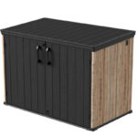 Coffre de rangement en résine multifonctions aspect bois WOODIZY 2300L - Jôbu
