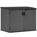 Coffre multifonctions en PE 35mm gris foncé 2000L + plancher Stowaway - SUNCAST