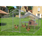 Enclos parc grillagé 6m² en acier galvanisé pour 4 à 7 poules – HABRITA