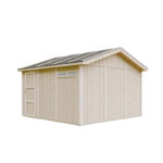 Garage en bois brut 13m² – panneaux LP® SmartSide® – Timbela