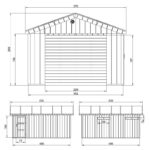 Garage en bois brut 17m² – panneaux LP® SmartSide® – Timbela