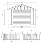 Garage en bois brut 21m² – panneaux LP® SmartSide® – Timbela