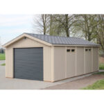 Garage en bois brut 21m² – panneaux LP® SmartSide® – Timbela