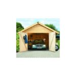 Garage en bois certifié 20,78m² - madriers 40mm – Karibu