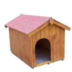 Niche à chien 0,77m² en bois FSC avec toit bitumé et plancher – HABRITA