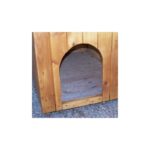 Niche à chien 0,77m² en bois FSC avec toit bitumé et plancher – HABRITA