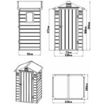 Petit abri de jardin en résine gris 1,34m² + kit de fondation - JOBU