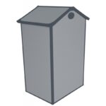 Petit abri de jardin en résine gris 1,34m² + kit de fondation - JOBU