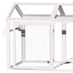 Poulailler en bois FSC thermo-traité 224x81x107cm avec toit PVC pour 4 à 6 poules – Shelty Pet
