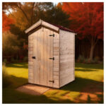 Toilettes sèches en bois massif FSC - panneaux 16mm + plancher - Habrita