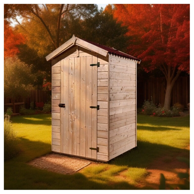 Toilettes sèches en bois massif FSC - panneaux 16mm + plancher - Habrita