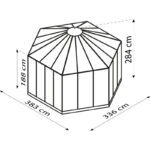 Volière en aluminium émeraude 9m² et polycarbonate 6mm - grillage maille d'acier Circus - Vitavia