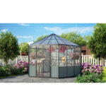 Volière en aluminium noir 9m² et polycarbonate 6mm - grillage maille d'acier Circus - Vitavia